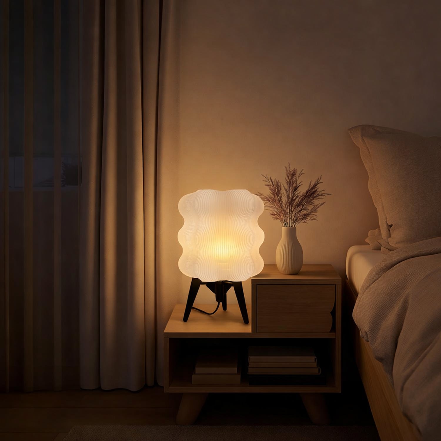 Lámpara de Mesa Japandi